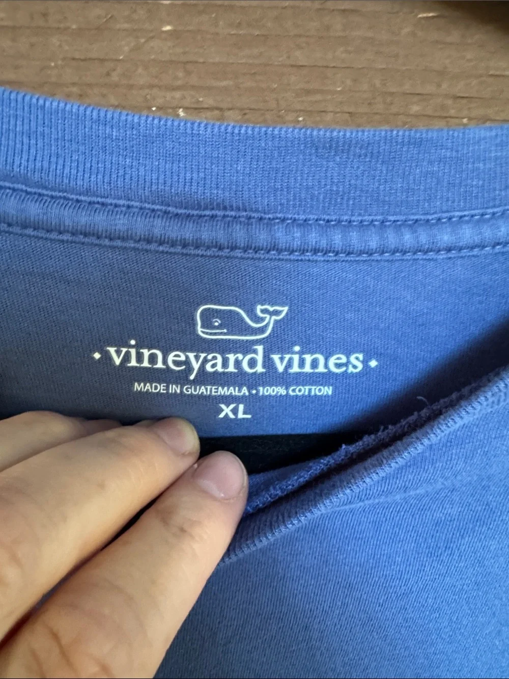 Vineyard Vines Royal Blue Pocket Tee with Whale Logo size XL